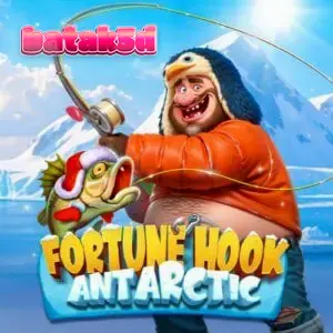 Tampilan visual slot Fortune Hook Antarctic dengan tema memancing di kutub